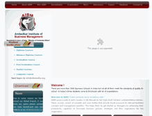 Tablet Screenshot of aibmindia.org